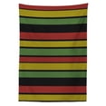 thumbnail image 3 of Ambesonne Jamaican Tablecloth Rectangular Table Cover, Knitted Rasta Lines, 60"x84", Multicolor, 3 of 4