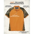 thumbnail image 4 of Legendary Whitetails Mens Pro Hunter Performance Polo, Burnt Orange, SML, 4 of 5