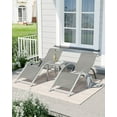 thumbnail image 7 of Luku Outdoor Sun Lounger Set (3 Chairs), Patio Chaise Lounge with Backrest – All-Weather Pool & Beach Recliner, Lightweights Tanning Chair for Deck, Balcony, Lawn, 7 of 7
