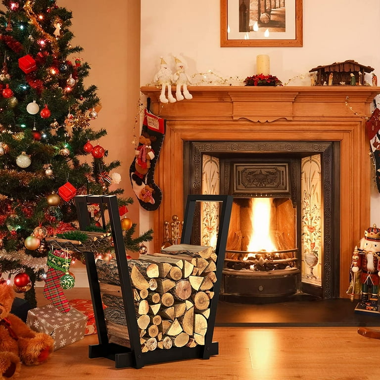 Fireplace kindling holder sale