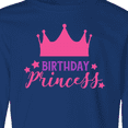 thumbnail image 4 of Inktastic Birthday Princess, Crown, Stars - Pink Purple Long Sleeve Youth T-Shirt, 4 of 5