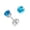 Blue-A, variant on Titanium Stud Earrings 6MM CZ for Women Hypoallergenic Simple Classic Round 6 Prong Cubic Zirconia Earring Stud for Women Men Sensitive Ears