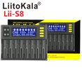 thumbnail image 2 of LiitoKala Lii-S8 8 Slots Battery Charger LCD Display 1865 9V Battery Charger, 2 of 5