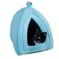 PETMAKER Cat House for Kittens, Rabbits, and Other Small Animals (Blue)