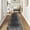 Black tone, variant on COZONY 2'x6' Modern Scalloped Runner Rug, Washable Non-Slip Soft Bordered Carpet, Low Pile Stain-Resistant Hallway & Kitchen Rug, Navy Blue