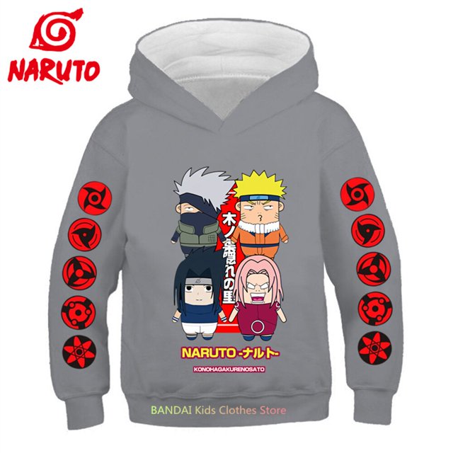 Japanese Anime Naruto Children's Sweatshirt Boys Narutos Hoodie Fashion Street Hoodie Boy's Shirt Autumn110 Gao Jinjia LED