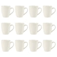 thumbnail image 2 of Gibson Home Great Essentials 12 Ounce Porcelain Coffee Mugs - Set of 12 - Cups for Latte, Hot Tea, Cappuccino, Mocha, Espresso, Cocoa, 2 of 11