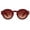 2 Pack C1 Black/C3 Brown, variant on Retro round polarized sunglasses for men and women in red