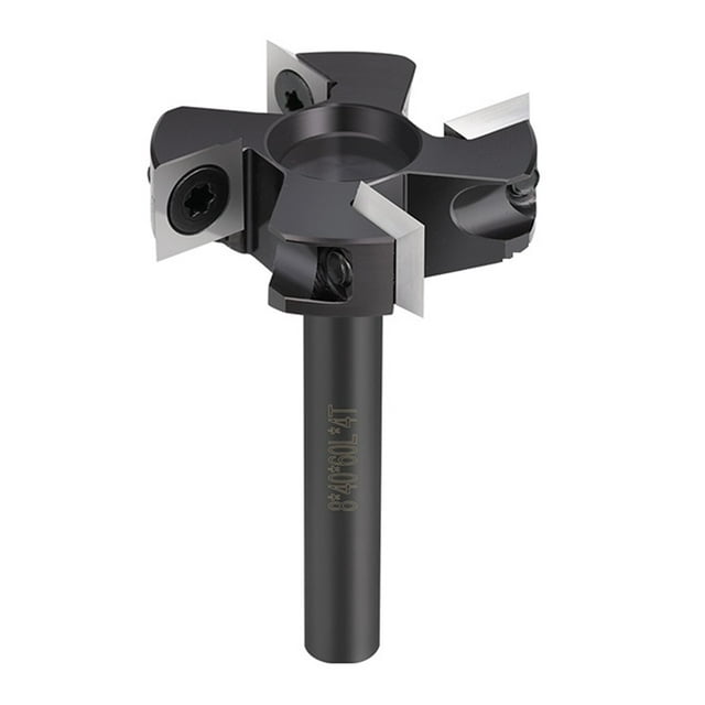 Wood Planer Bit 8x40mm Spoilboard Surfacing Router Bit Carbide Instert Slab Flattening Planing Milling Cutter For Wood , High Precision