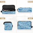 thumbnail image 5 of Hair Tool Organizer Bag with Heat Resistant Mat Removable Travel Storage Case for Hot Air Brushes Curling Irons Light Sky-blue Marine Life, 5 of 8