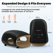 CINCOM Cordless Hand Massager with Heat & 7 Massage Balls, Gift for Hand Massage for Pain Relief and Finger Numbness Relief, Black