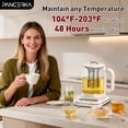 thumbnail image 2 of PANCERKA Health Pot, 1.8L/60.87Oz Electric Immersion Kettle, Electric Kettle Tea Maker With Infuser, Multifunctional Health Kettle, Reinforced Glass Kettle, Detachable Filter, Versatile Kettle, Glass, 2 of 11