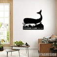 thumbnail image 2 of Craftnamesign Custom Sperm Whale Cachalot Metal Wall Art With LED Light, Personalized Name Sign, 2 of 5