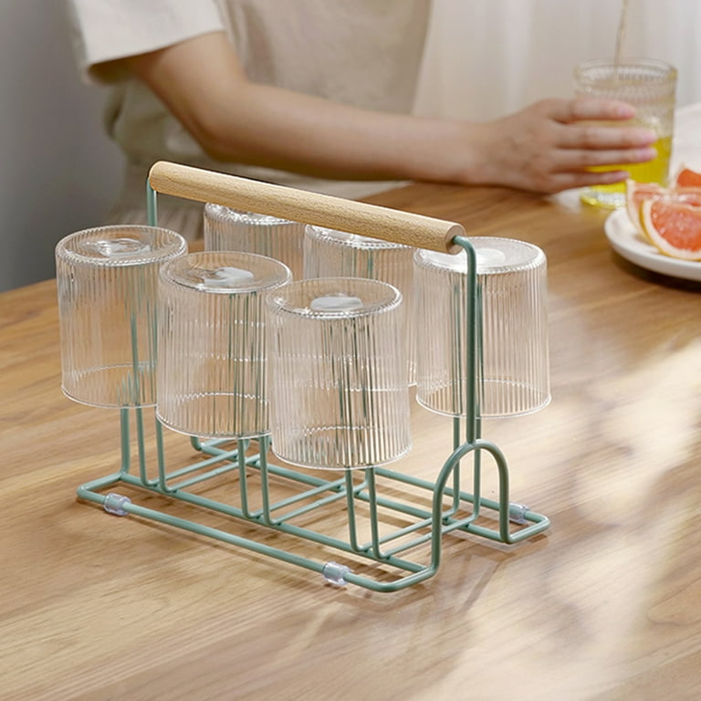 Cup Drying Rack High Durability Wrought Iron Large Capacity Desktop Glass Cup Drying Shelf Coffee Mug Holder Kitchen Supplies Walmart