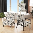 thumbnail image 1 of Designart "Zen In Neutre Tropics II" Chaise d'Appoint Tropicale Blanche Rembourrée - Fauteuil Tropical pour Salon, 1 of 7