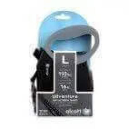 UPC: 0849910115462 | Alcott Adventure Retractable Reflective Belt Leash 16 Long Large for Dogs Up to 110 lbs Blue with Black Soft Grip