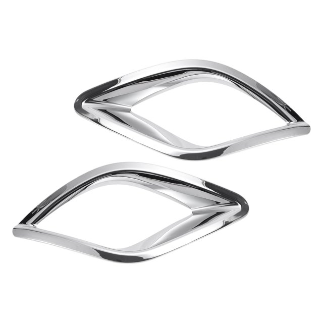 Moldura de cubierta de luz antiniebla Unique Bargains para Mazda CX-5 2013-2016, trasero izquierdo, trasero derecho, moldura de lámpara de luz antiniebla ABS, 1 par, tono plateado