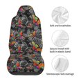 thumbnail image 5 of Pofeuu Multicolored Butterflies C Print Automotive Car Seat Covers Flat Cloth Full Set Seat Covers,Car Seat Covers front seats for Cars Trucks and SUVs(Two packs), 5 of 7