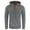 Dark Gray, variant on Brglopf Men's Hooded Sweatshirts Slim Fitted Long Sleeve Casual Pullover Tops Thin Solid Color Drawstring Tops with Pocket