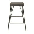 thumbnail image 2 of Mayson 26" Counter Stool in Charcoal Fabric with Industrial Steel Base 2/CTN, 2 of 3