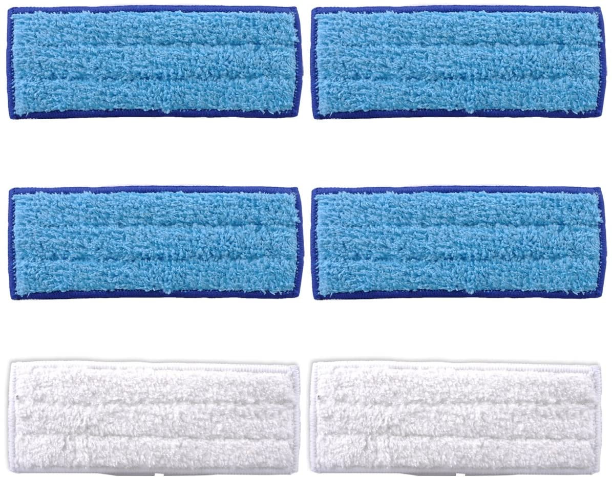 KEEPOW 6 Pack Washable Mopping Pads for iRobot Braava Jet 240 241, Wet and Dry