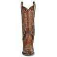 thumbnail image 3 of Circle G by Corral Womens Ld Tan Embroidered Studded Snip Toe Cowboy  Mid C, 3 of 4