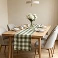 thumbnail image 6 of Checkered Cotton Linen Table Runner Farmhouse Style Dining Table Decor for Indoor Outdoor Use, 6 of 6