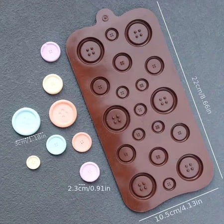 19-Cavity Non-Stick Silicone Chocolate Candy Molds for Baking and Holiday Treats