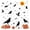 D-4 sheets, variant on Cute Ghost Black Cat Halloween Window Clings - Removable Static Glass Decals Kids Room Decor