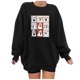 thumbnail image 1 of Ailaofu Women's Graphic Crewneck Sweatshirts Casual Loose Long Sleeve Pullover Tops, 1 of 2