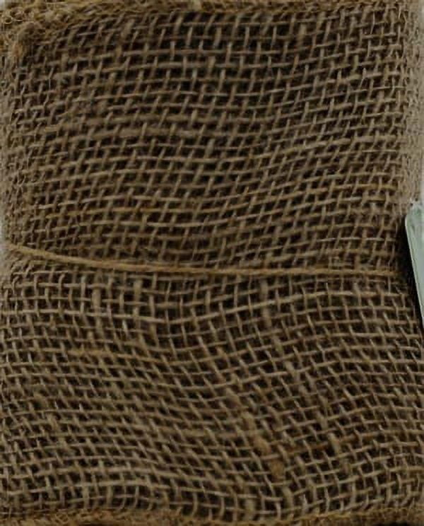 (2 pack) Mainstays Unwired Natural Loose Weave Burlap Ribbon 5.5"x30', 1 Each