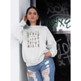 thumbnail image 2 of Cactus Collage Stencil Art Sweatshirt Women -Image by Shutterstock, Female Large, 2 of 4