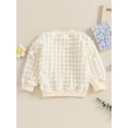 thumbnail image 4 of Bagilaanoe Toddler Baby Girl Jacket Long Sleeve Patchwork Outwear 6M 12M 18M 24M 3T 4T Kids Fall Casual Clothes, 4 of 9