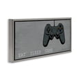 thumbnail image 2 of Stupell Industries Contemporary Eat Sleep Game Hobby Gray Floating Frame Canvas Art, 31 x 14, by Kim Allen, 2 of 7