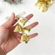 thumbnail image 5 of Adorno navideño con forma de campana y lazo | Adorno colgante de plástico rojo, dorado y plateado para árbol de Navidad | Accesorio para coche | Decoración navideña ligera de 20 cm | Idea de regalo, 5 of 6