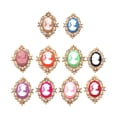 thumbnail image 4 of 2x10 Uds. Colgante De Botones De Diamantes De Imitación Ostentosos, Decoración De Aleación Para Coser Zapatos DIY, 4 of 10
