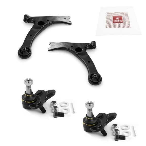Metrix Premium Chassis Parts -4 PC Front Lower Control Arm & Front Lower Ball Joint Kit Fits 03-08 Toyota Corolla,Replacement RK640361,RK640360,K90309
