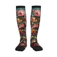 thumbnail image 3 of Compression Socks for Women and Men - Stained Glass Floral Cake Compression Socks Circulation for Workout, 3 of 8