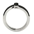 thumbnail image 4 of Aonejewelry 0.70Ct. Ttw Unique Swirl Design Black Diamond Ring In 10K White Gold, 4 of 4