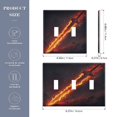 thumbnail image 2 of Flaming Sword Decorative Light Switch Plates Switch Cover Decorative Wall Plates Ideal for Living Room Kitchen Bedroom and Study, 2 of 8