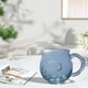 thumbnail image 5 of Naiovety Taza de vidrio marino texturizado con forma de ola para un café relajante en casa o en la oficina. Apta para bebidas frías y Utensilios de cocina, 5 of 6