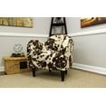 thumbnail image 3 of Fox Hill Trading Julian Mid-Century Accent Chair, Brown Cowhide, 3 of 6
