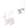 thumbnail image 3 of Floating Hallway Cabinet Lowell - Black Entryway Cabinet with Mirror & Drawer - Modern Living Room Storage, 3 of 7