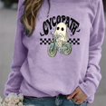 thumbnail image 1 of Sudadera Con Estampado De Fantasmas De Halloween, Sudadera Informal De Manga Larga Con Cuello Redondo, Ropa De Mujer, 1 of 4