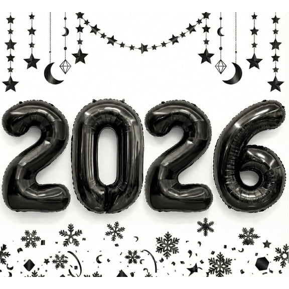 2026 Happy New Year Balloons - 42 Inch Large Rose Gold Foil Number Set (2,0,2,6) - Ideal for New Year's Eve Party Supplies, NYE Decorations & 2026 Graduation