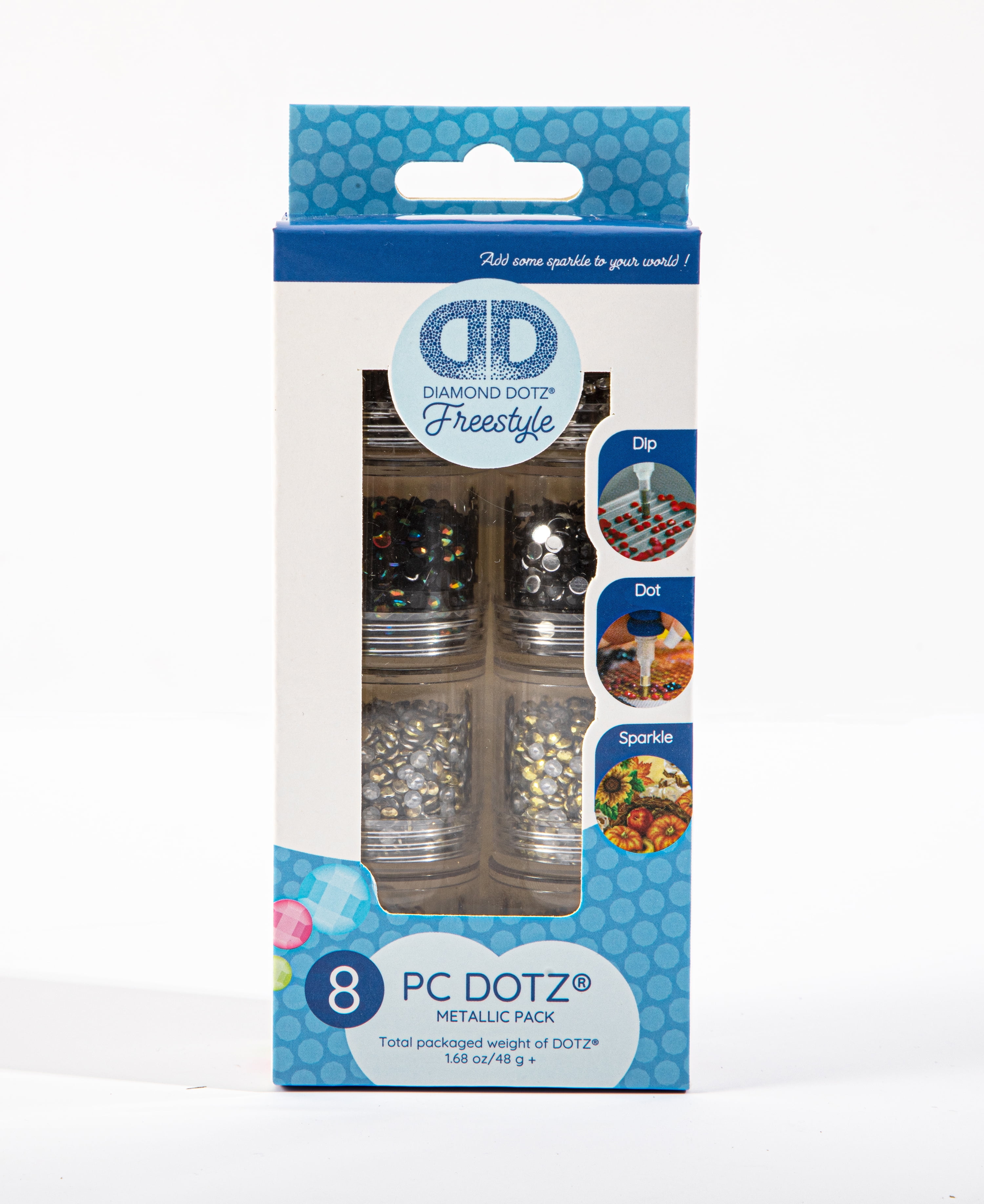 DIAMOND DOTZ® Freestyle DOTZ® Pack - Metallic - 8 Cylinders