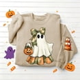 thumbnail image 5 of Ichuanyi Halloween Spooky Season Sweatshirt Women Ghost Sweatshirts Oversized Fall Halloween Print Pullover Top, 5 of 6