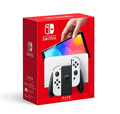 Nintendo Switch OLED Model Console with White Joy-Con photo 1
