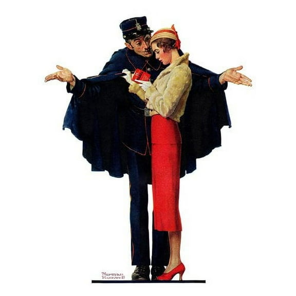 Marmont Hill "Lost in Paris" by Norman Rockwell Painting Print on Canvas