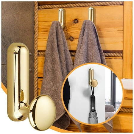 

Camper Accessories for Inside Coat Hooks Wall Mounted With 2 Screws Retro Double Hooks Utility Silver Hooks for Coat Scarf Bag Towel Key Cap Cup Hat Bathroom Wall Decor